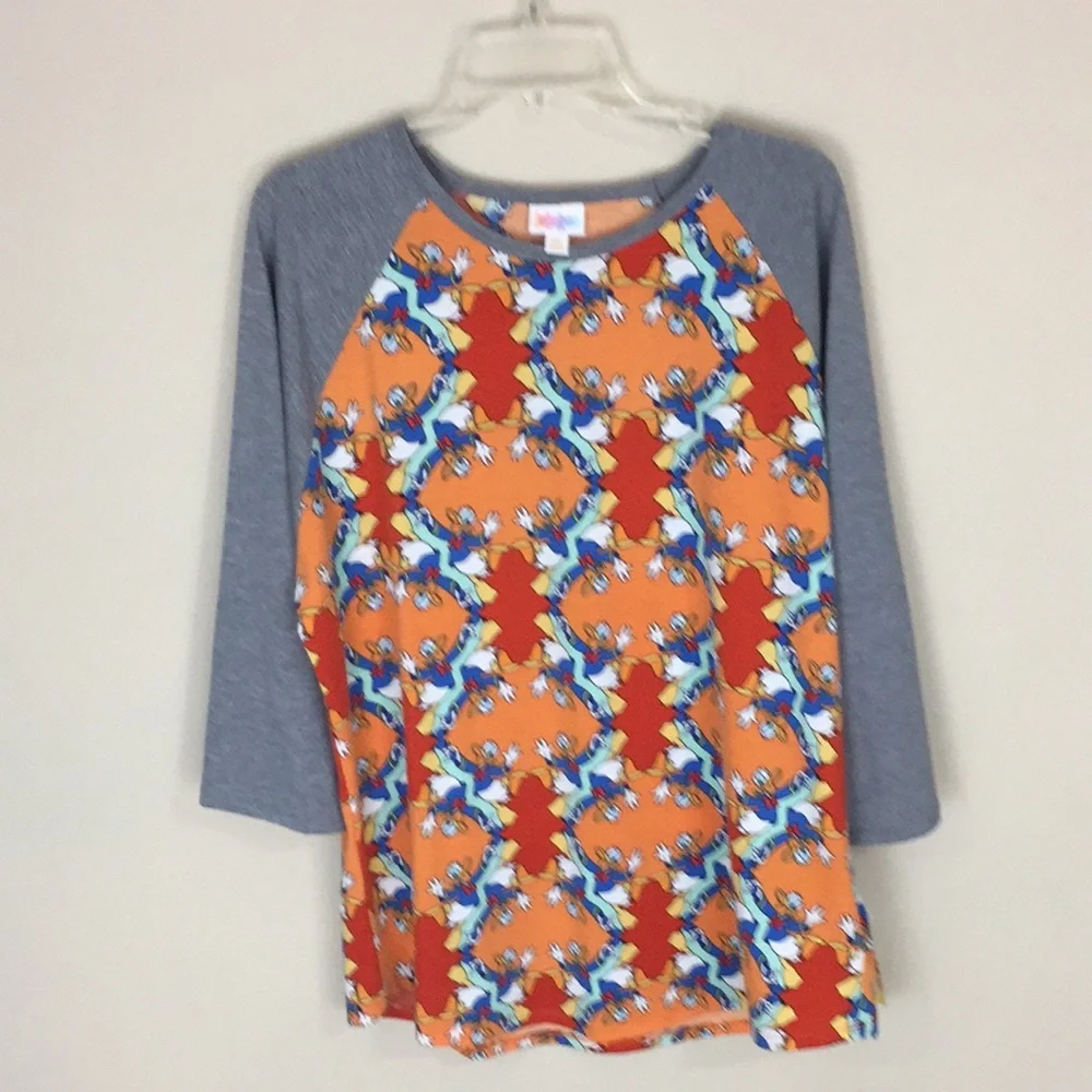 LuLaRoe Disney Donald Duck Randy Unisex Top Size 3XL NWT
